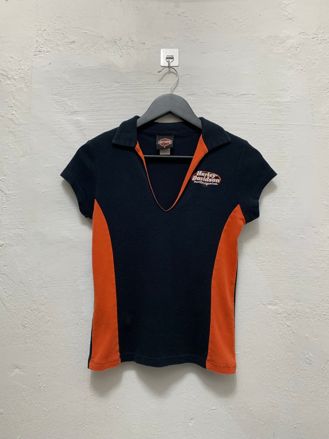 [Harley Davidson] 할리데이비슨 레이싱 배색 카라 반팔 상품이미지3
