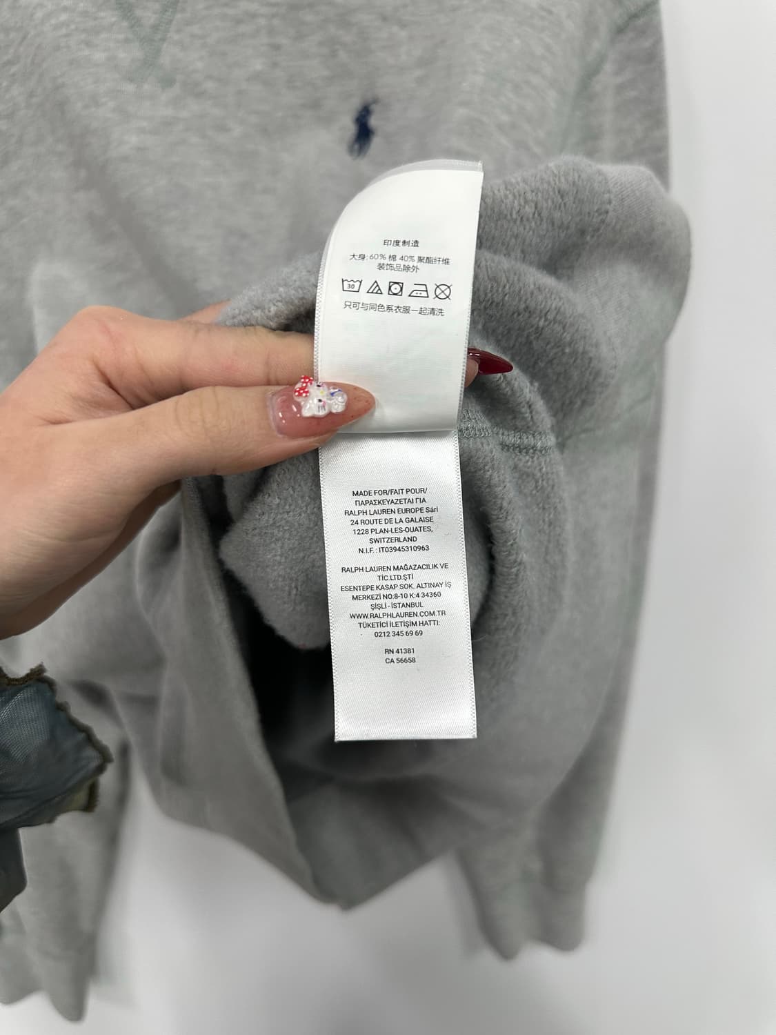 폴로 그레이 맨투맨  상품이미지5
