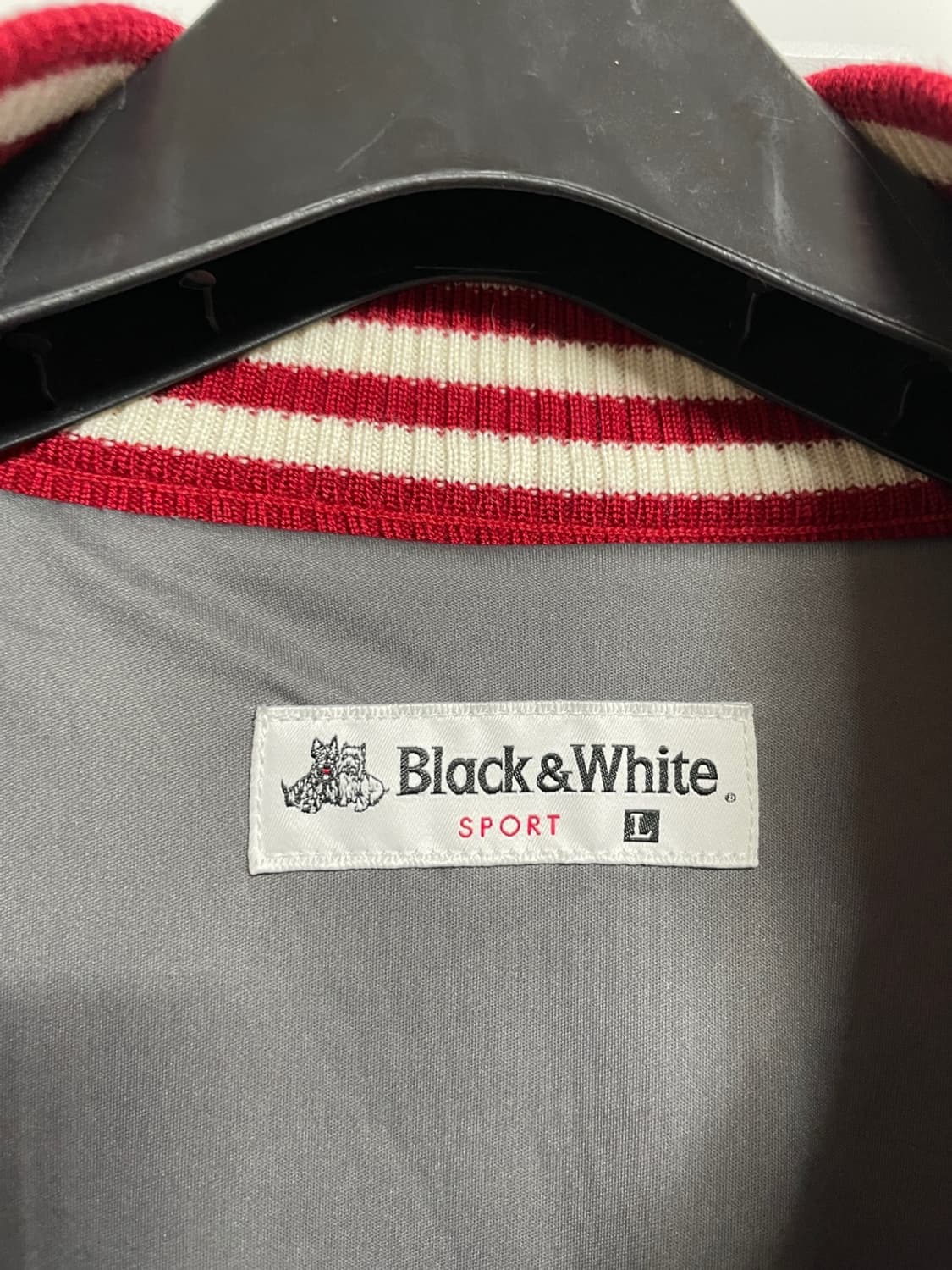 블랙앤화이트 방풍 니트 상품이미지4