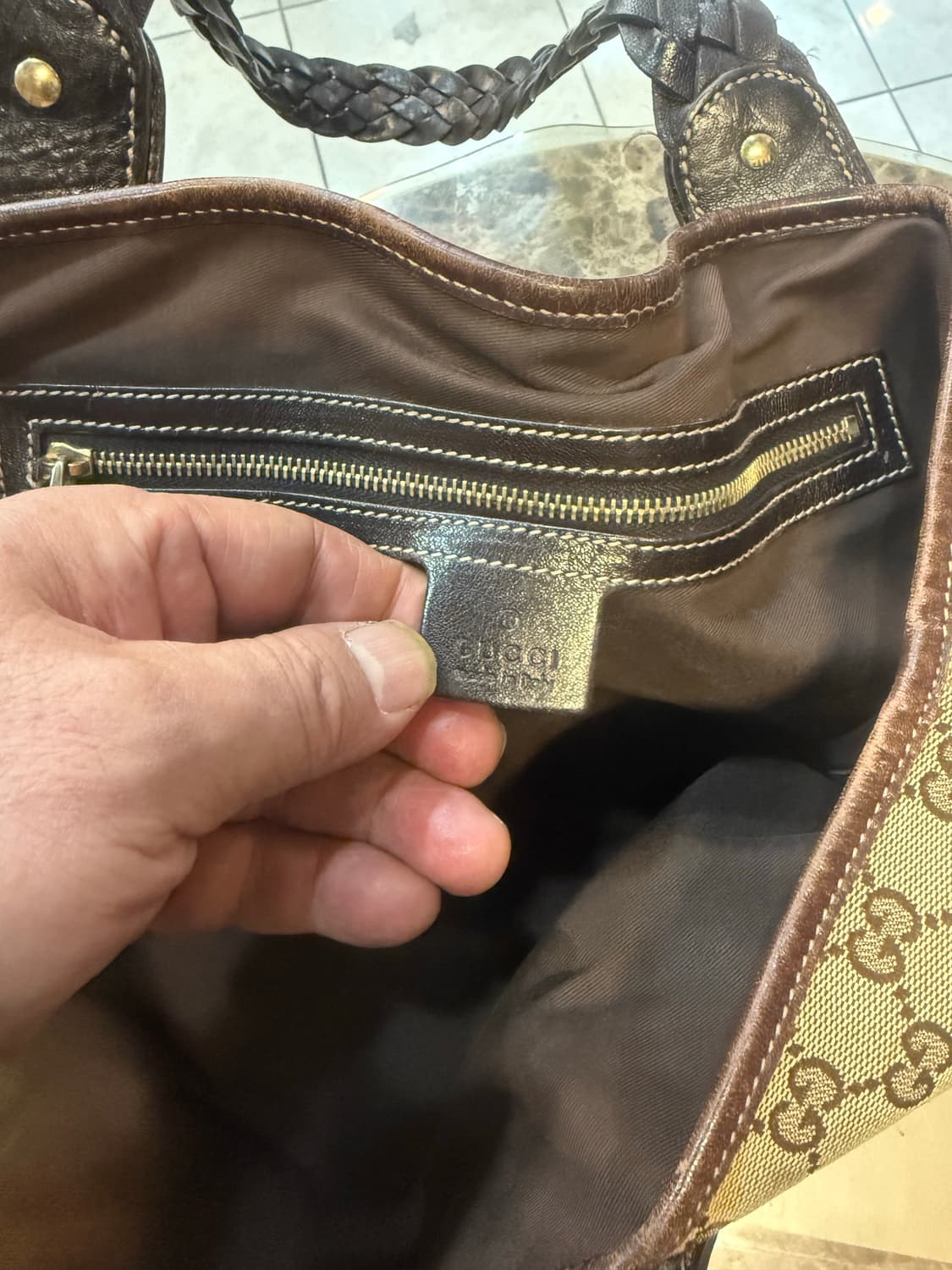 정품 구찌 자가드 호스빗 숄더백 팝니다 상품이미지7