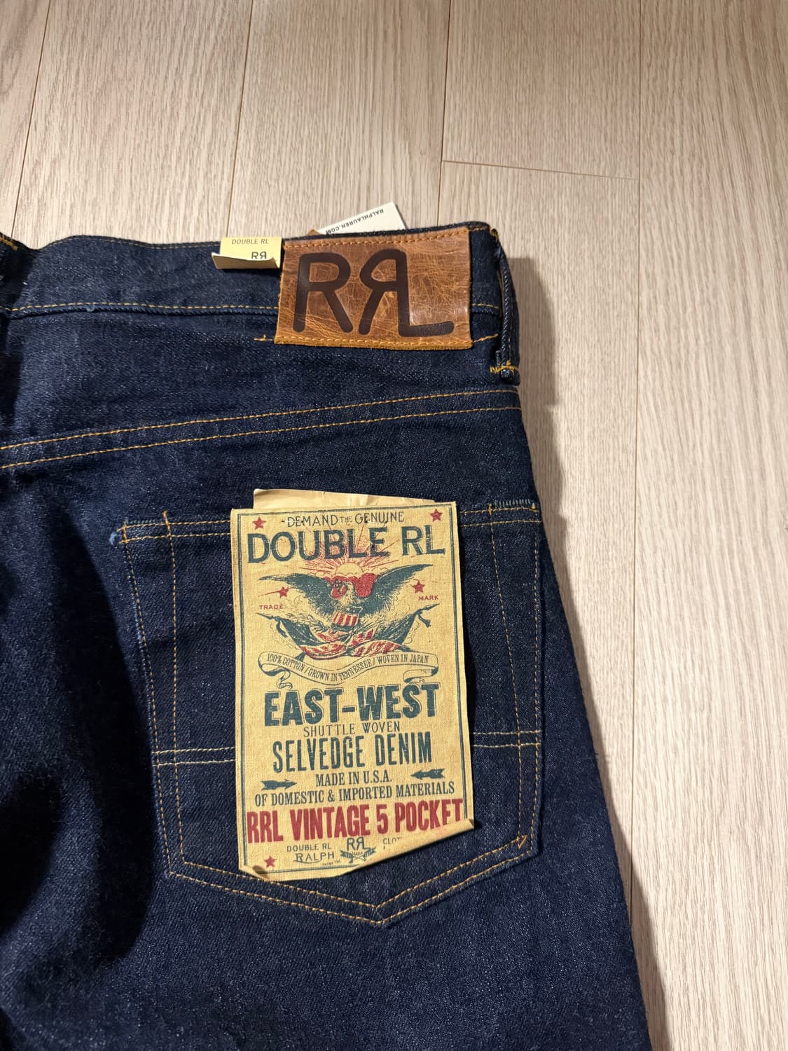 더블알엘 RRL 빈티지 파이브 포켓 원워시 30/30 새상품 상품이미지2