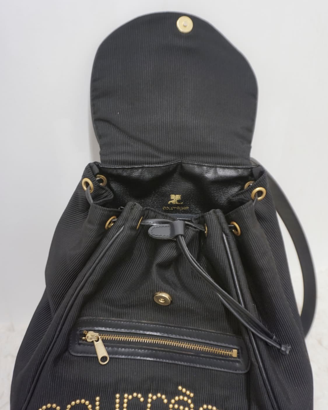 COURREGES logo stud bucket backpack 상품이미지9