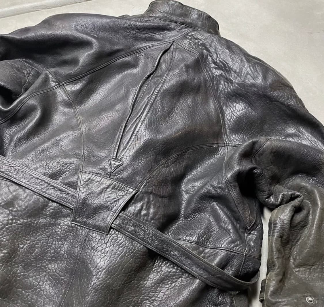 소가죽 무스탕 롱코트 / 2xl 3xl 110 115 상품이미지8