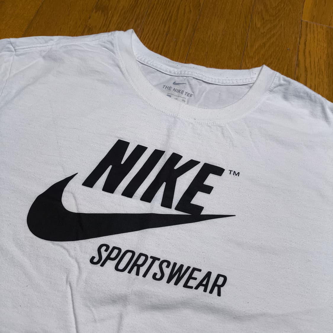 [XXL] NIKE  나이키 로고 화이트 티셔츠 상품이미지1