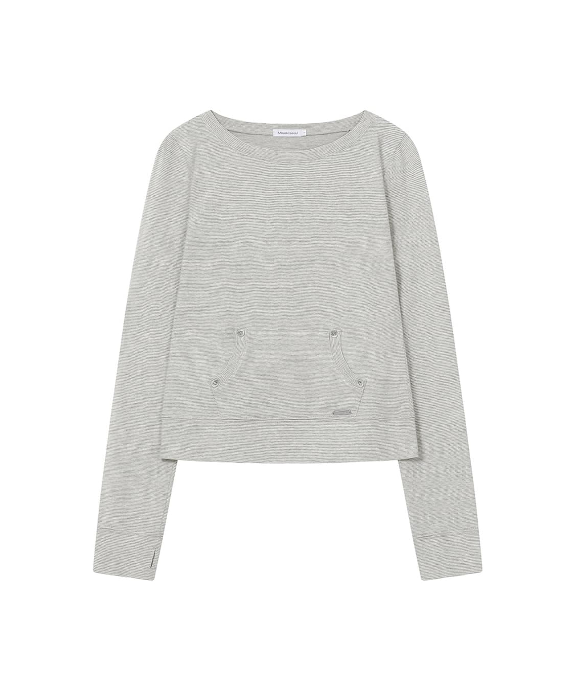 Button Pocket Long Sleeve Stripe 상품이미지1