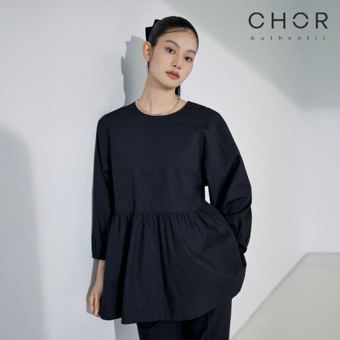 COS 코스 어드저스터블 튜닉 탑 네이비_42 상품이미지1