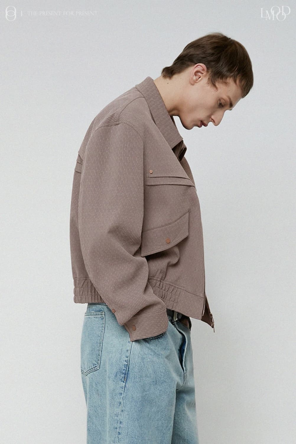 LMOOD 엘무드 더스티 웨스턴 블루종 라벤더 상품이미지4