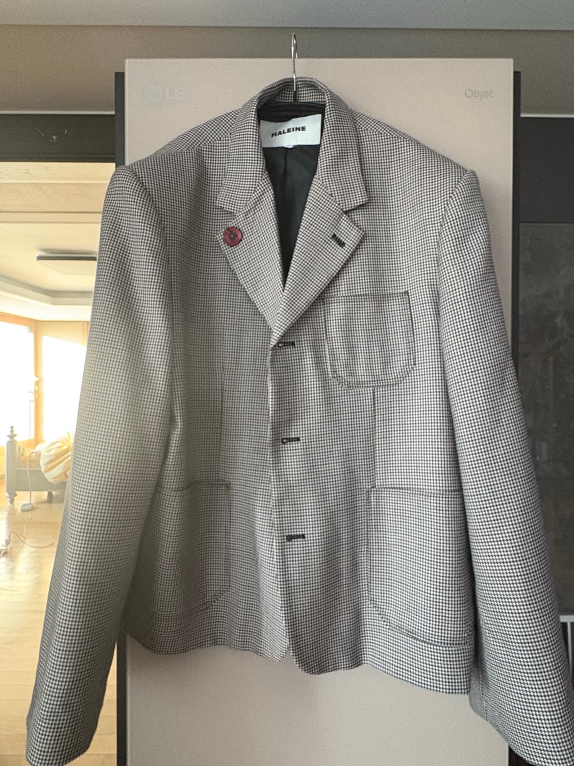 알렌느 3버튼 울 크롭 블레이저 2size 상품이미지1