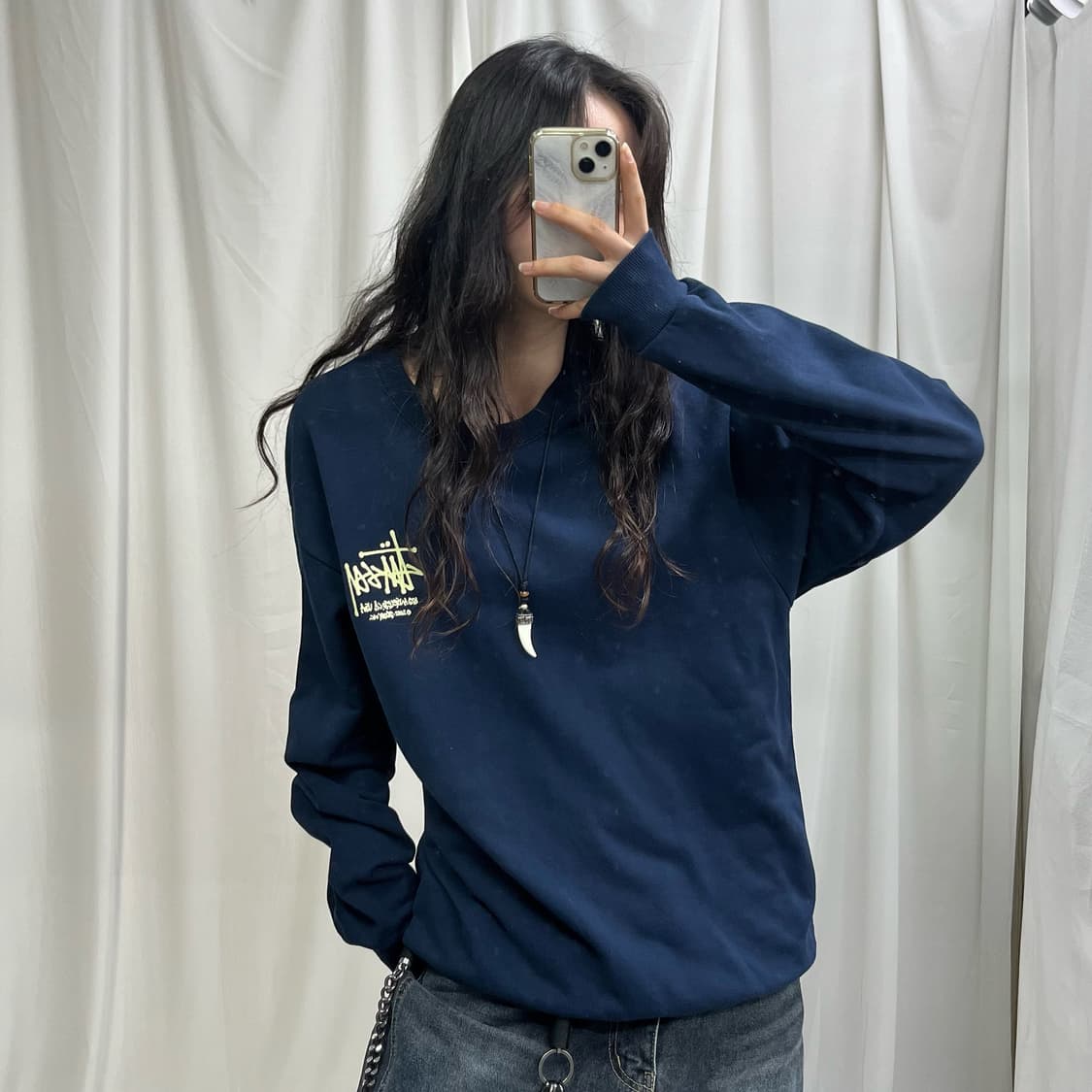 Stussy navy mtm 상품이미지2