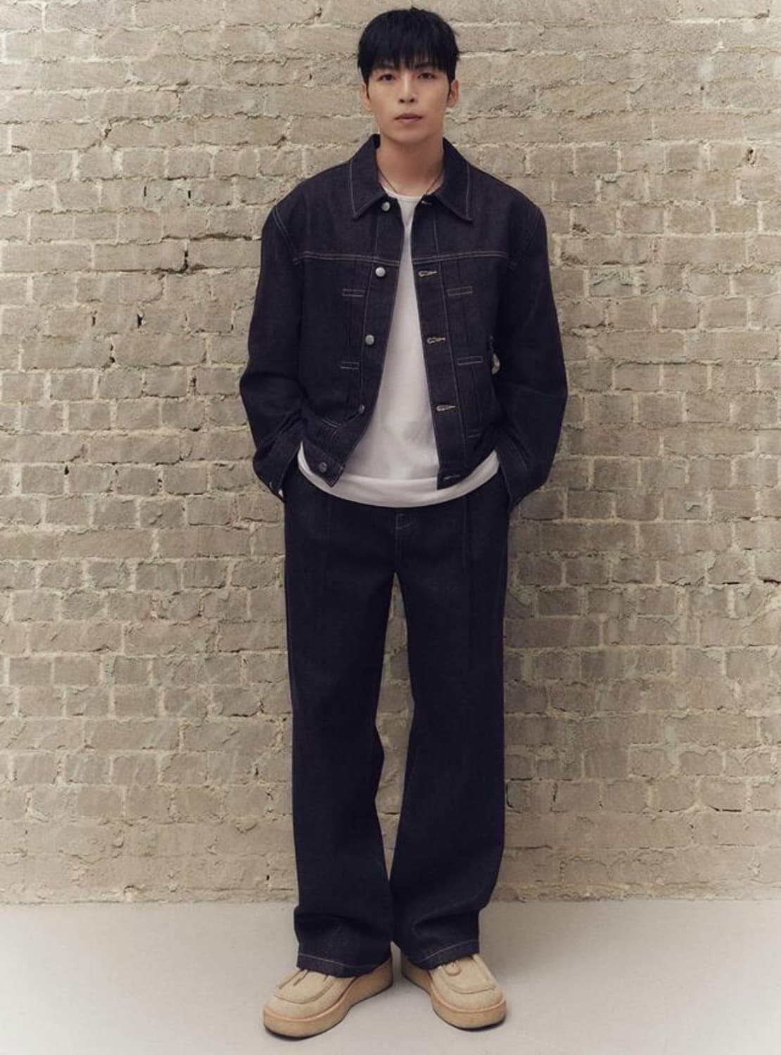 [실착소량/정품보증] Plac K91 원턱 와이드 린스드 데님 팬츠 팬츠 상품이미지3