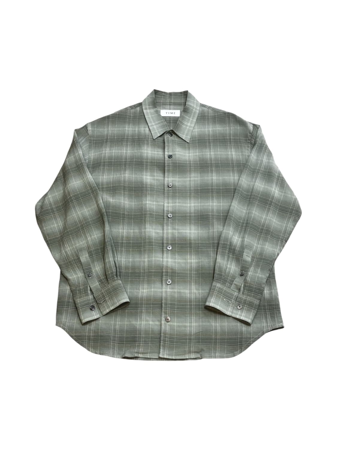 타임 옴므 크링클 체크 셔츠 상품이미지1