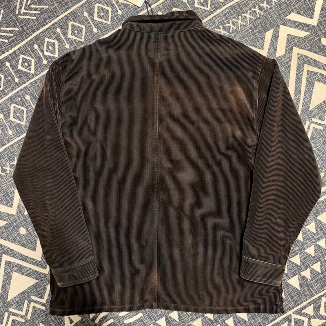 칼하트 WIP L/S 코드 코듀로이 셔츠 블랙 에이지드 워싱 상품이미지6