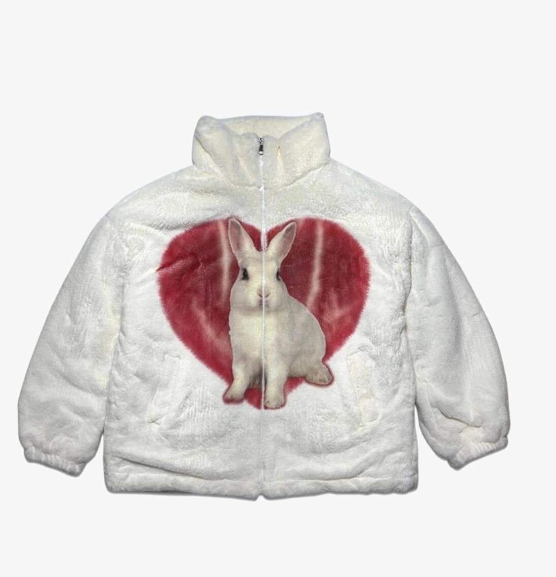 (구매) Rabbit Heart Fur Jacket 상품이미지1