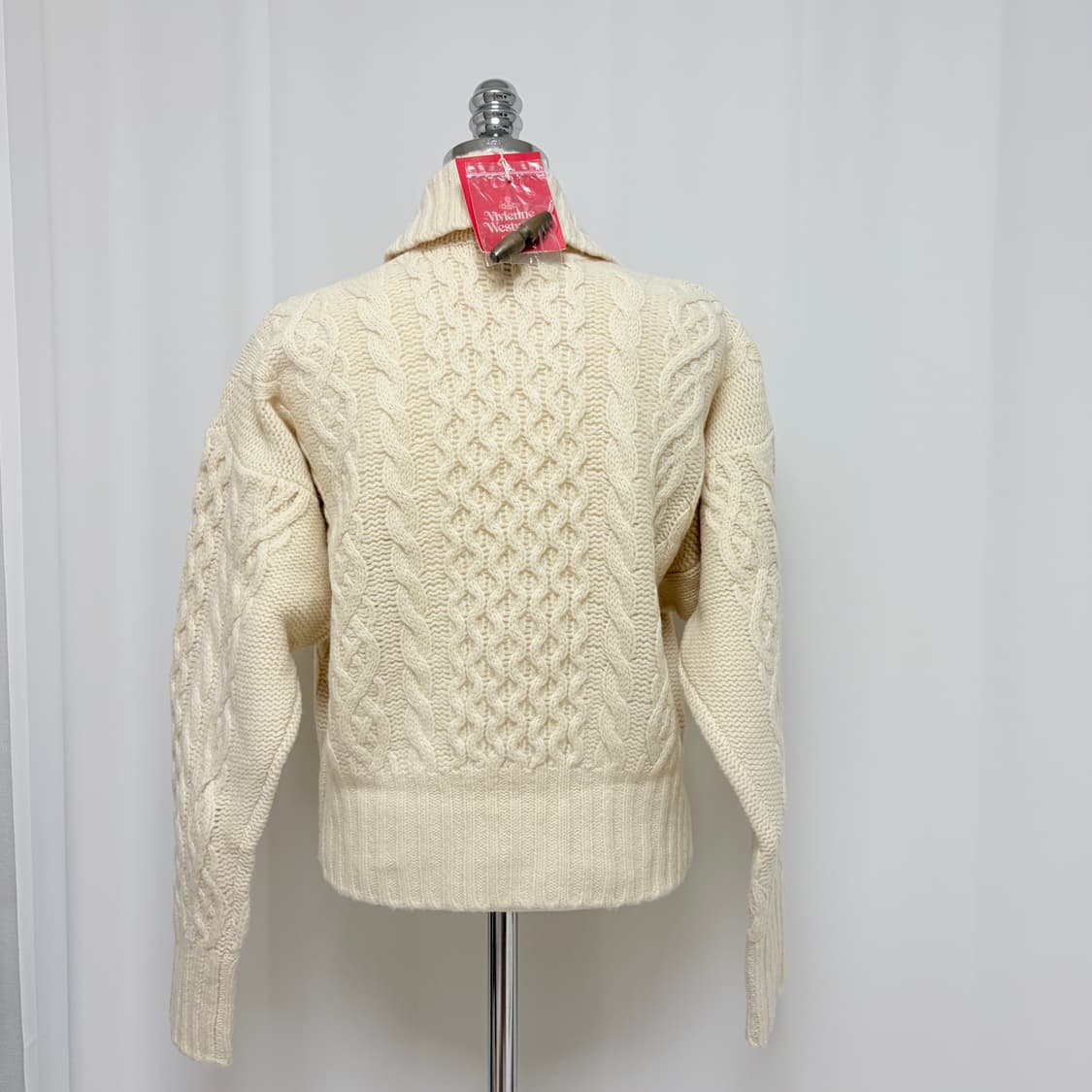 비비안웨스트우드 레드라벨 스티치 케이블 가디건 상품이미지4