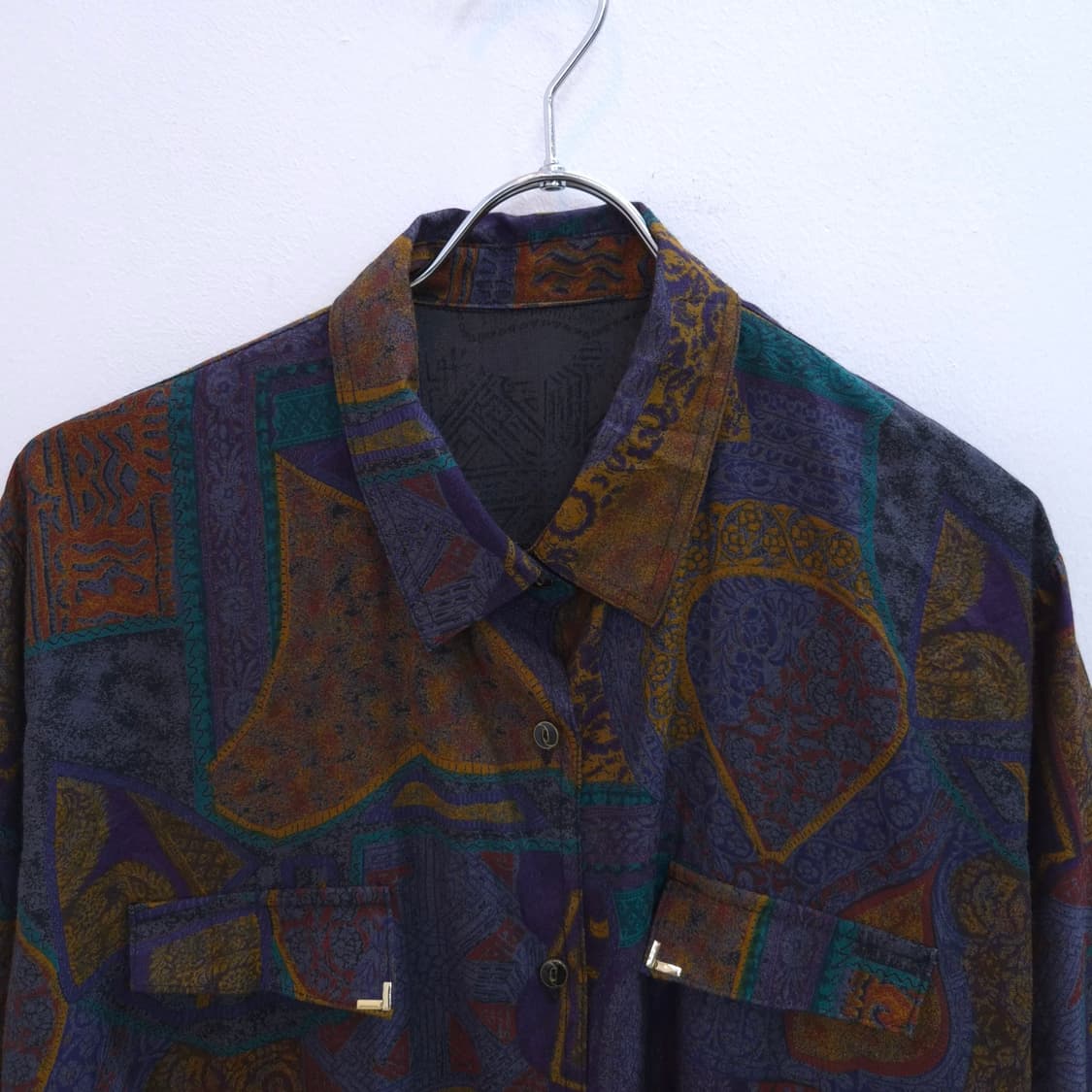 에스닉 패턴 셔츠 블라우스 남녀공용 상품이미지3