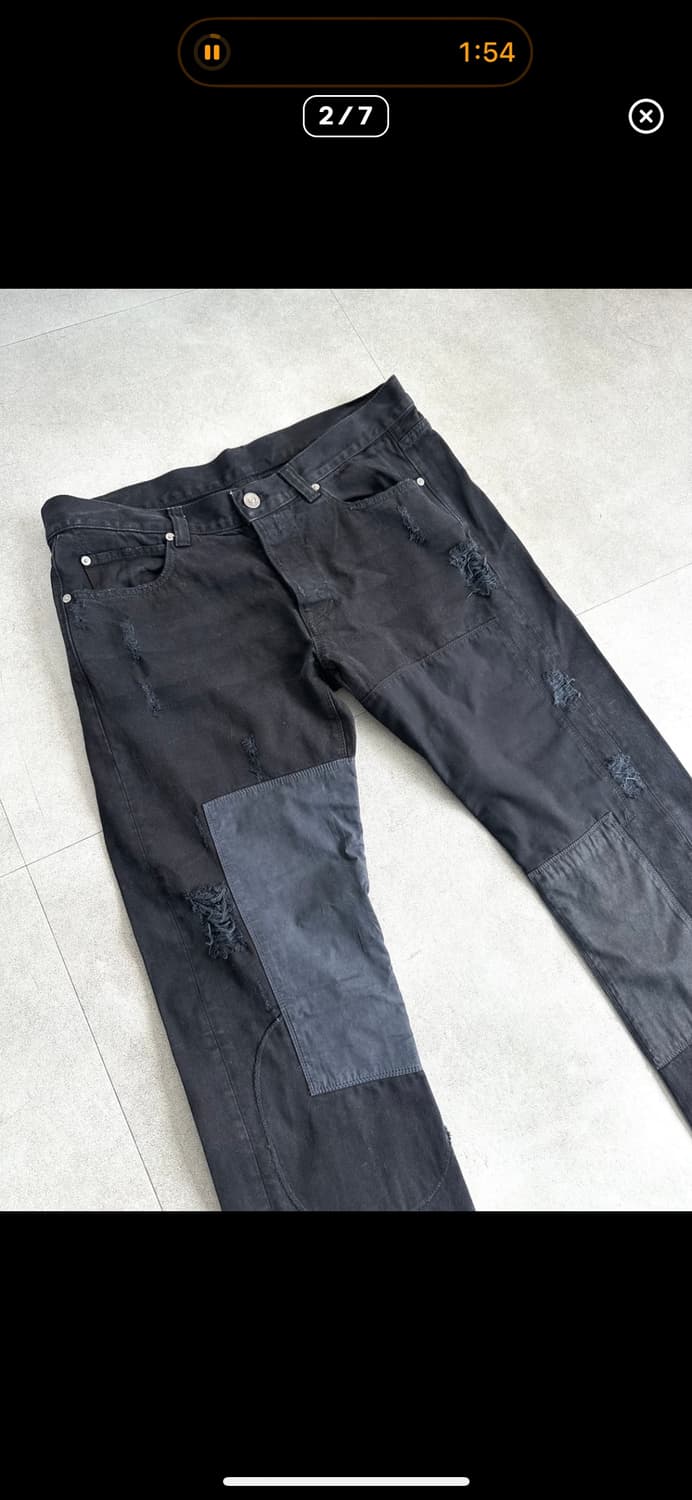 알렉산더 맥퀸 디스트로이드 블랙 진 상품이미지1