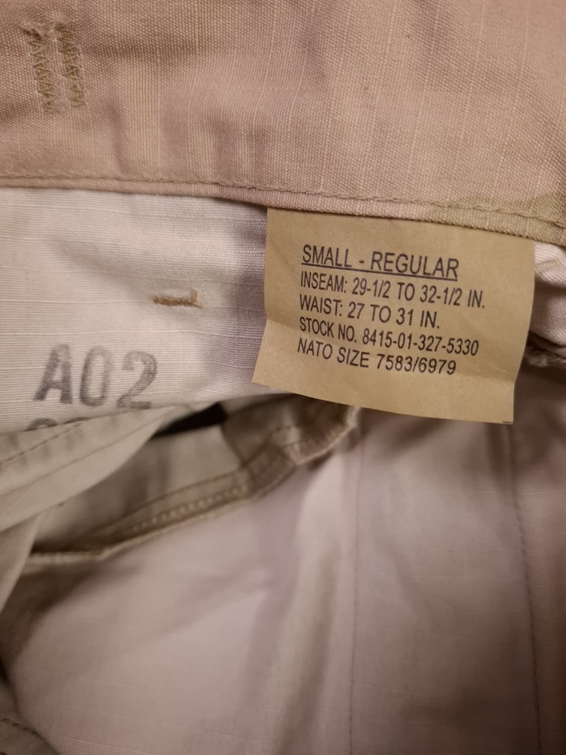 새제품 오리지날 00's 미군 DCU 사막삼색 립스탑 BDU 팬츠 상품이미지3