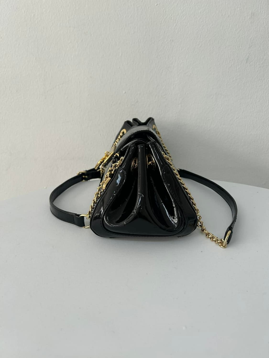 러브캣 페이던트 레더 하트 락 체인 호보 숄더백 상품이미지4