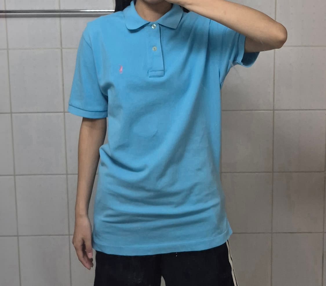 폴로랄프로렌 pk 카라 반팔티 스카이 상품이미지1