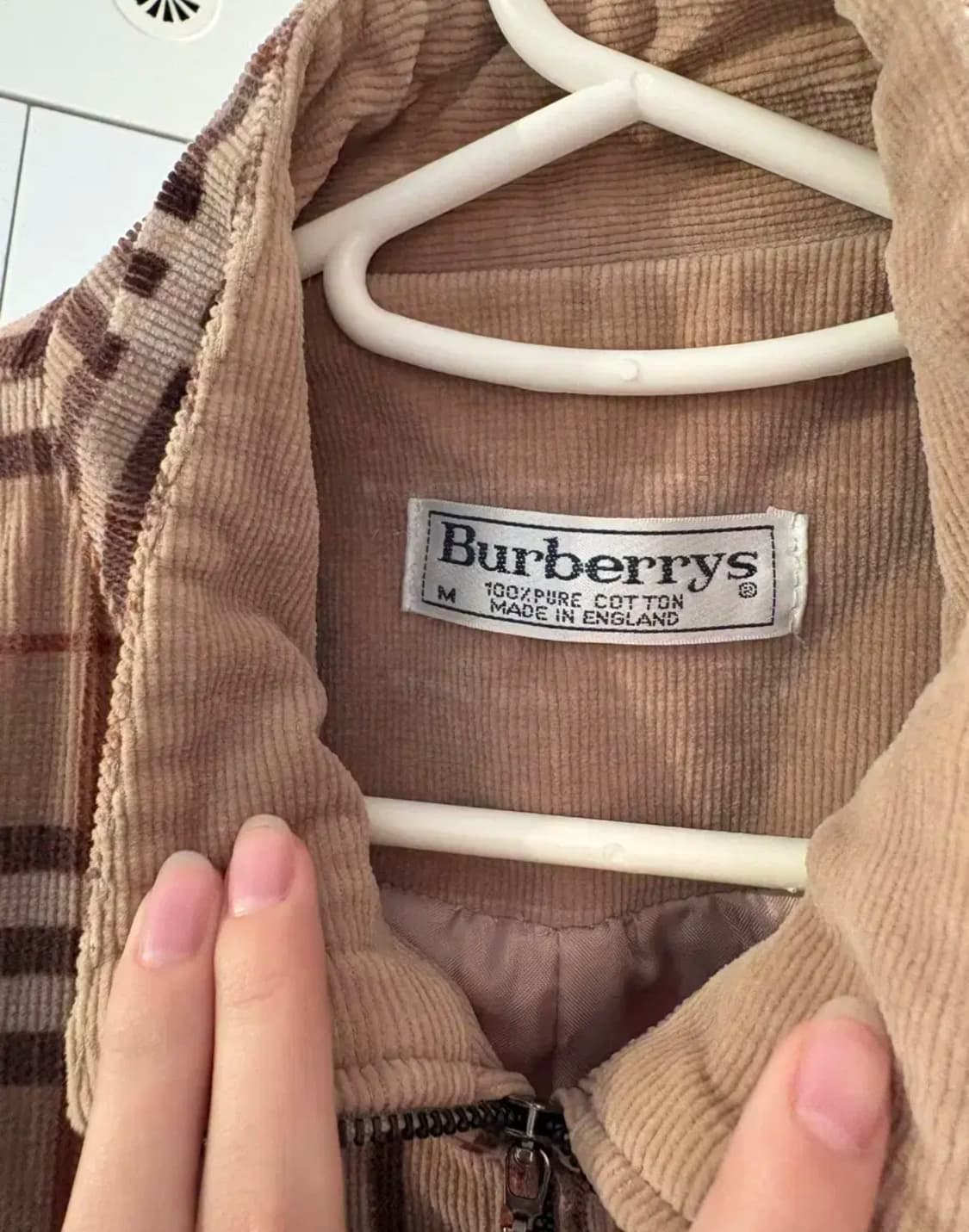 버버리 코듀로이 자켓  M 상품이미지3