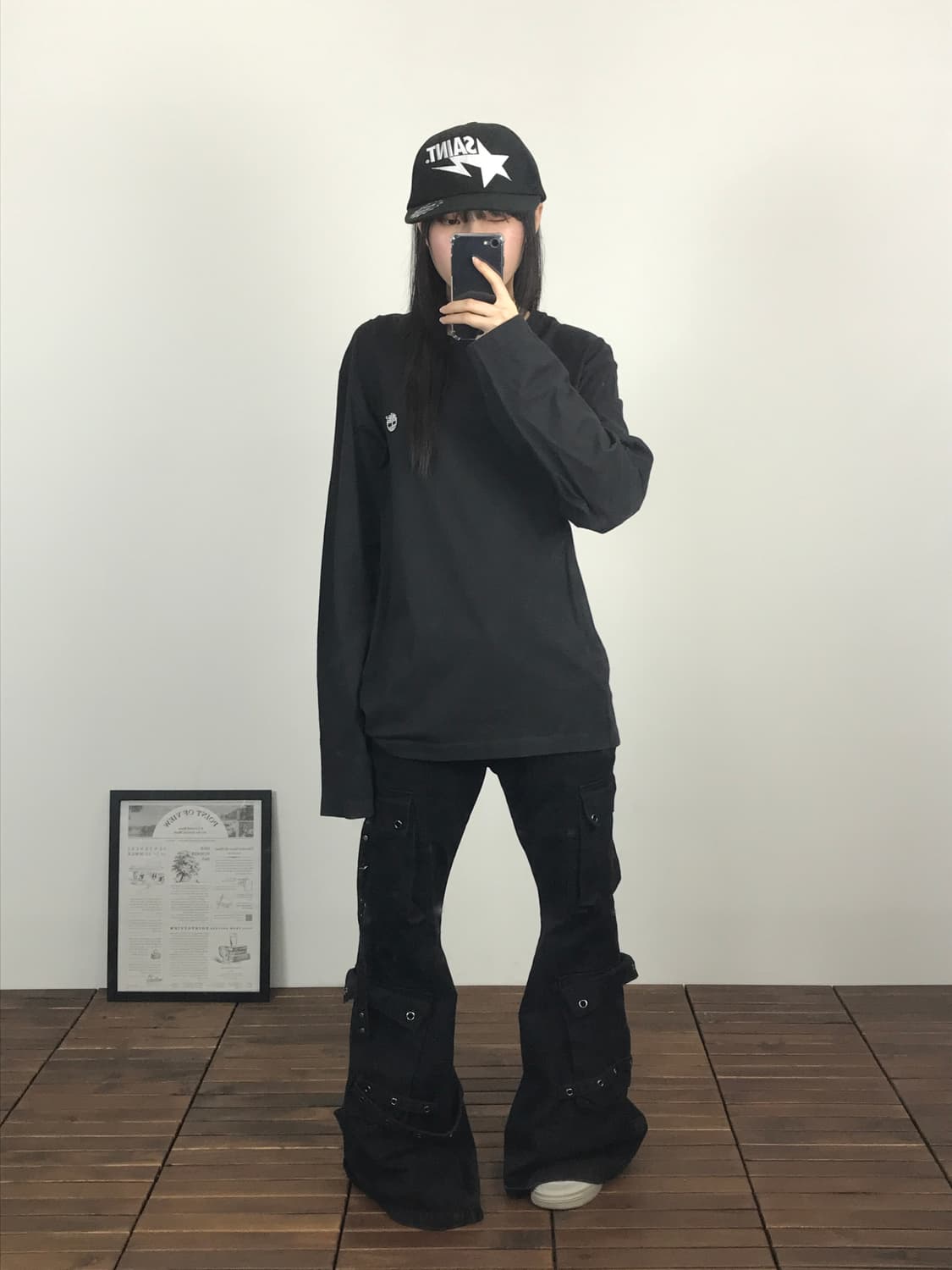 Timberland Black Logo Long Sleeve 상품이미지1
