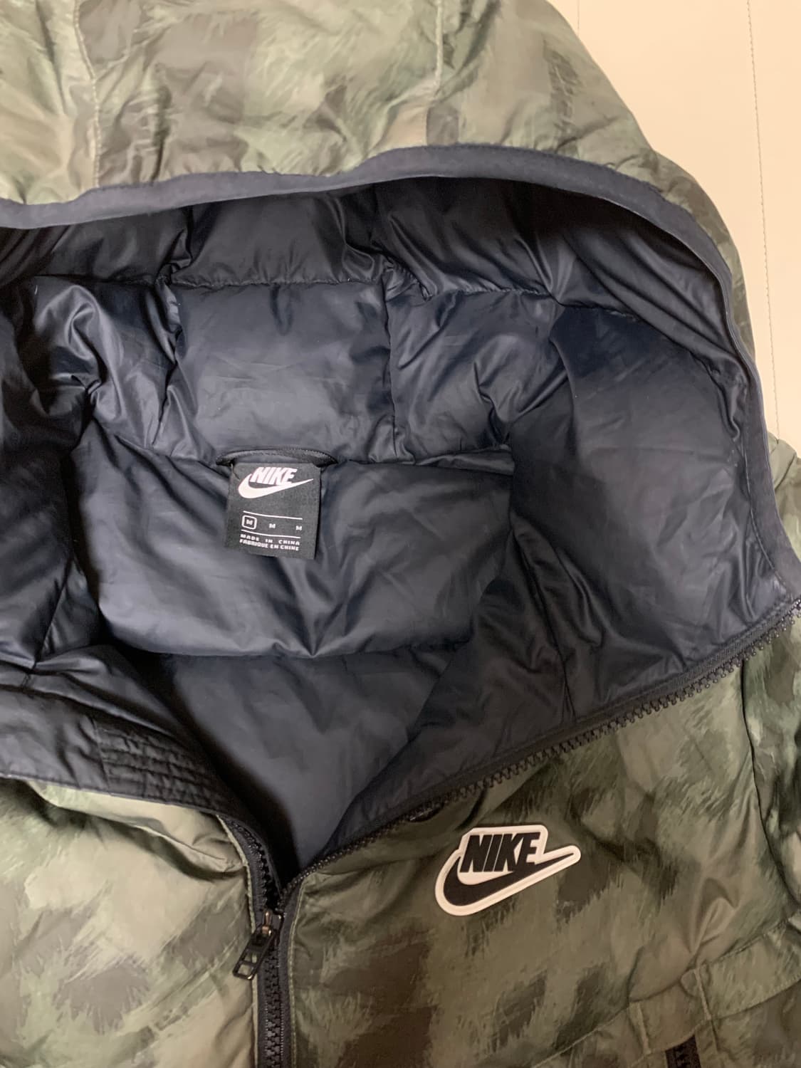 [M] 나이키 다운필 윈드러너 카모 덕다운 패딩  상품이미지2