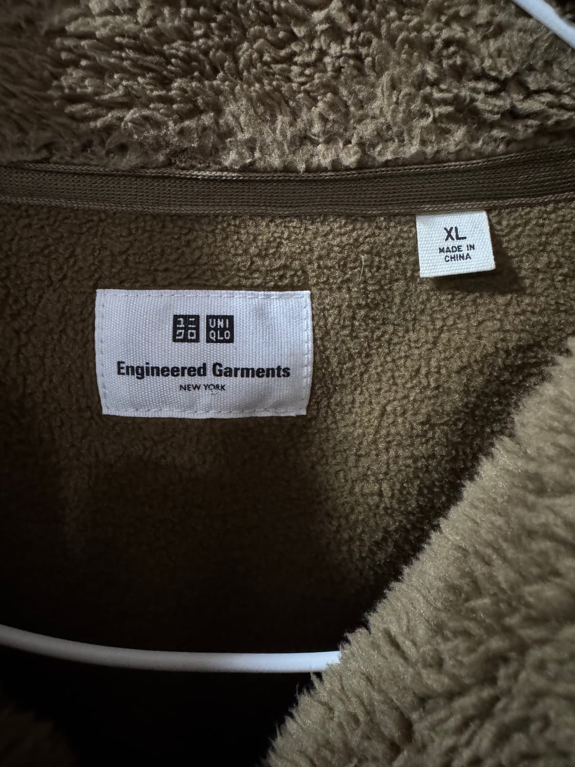 유니클로 엔지니어드 가먼츠 플리즈 집업 XL 상품이미지2