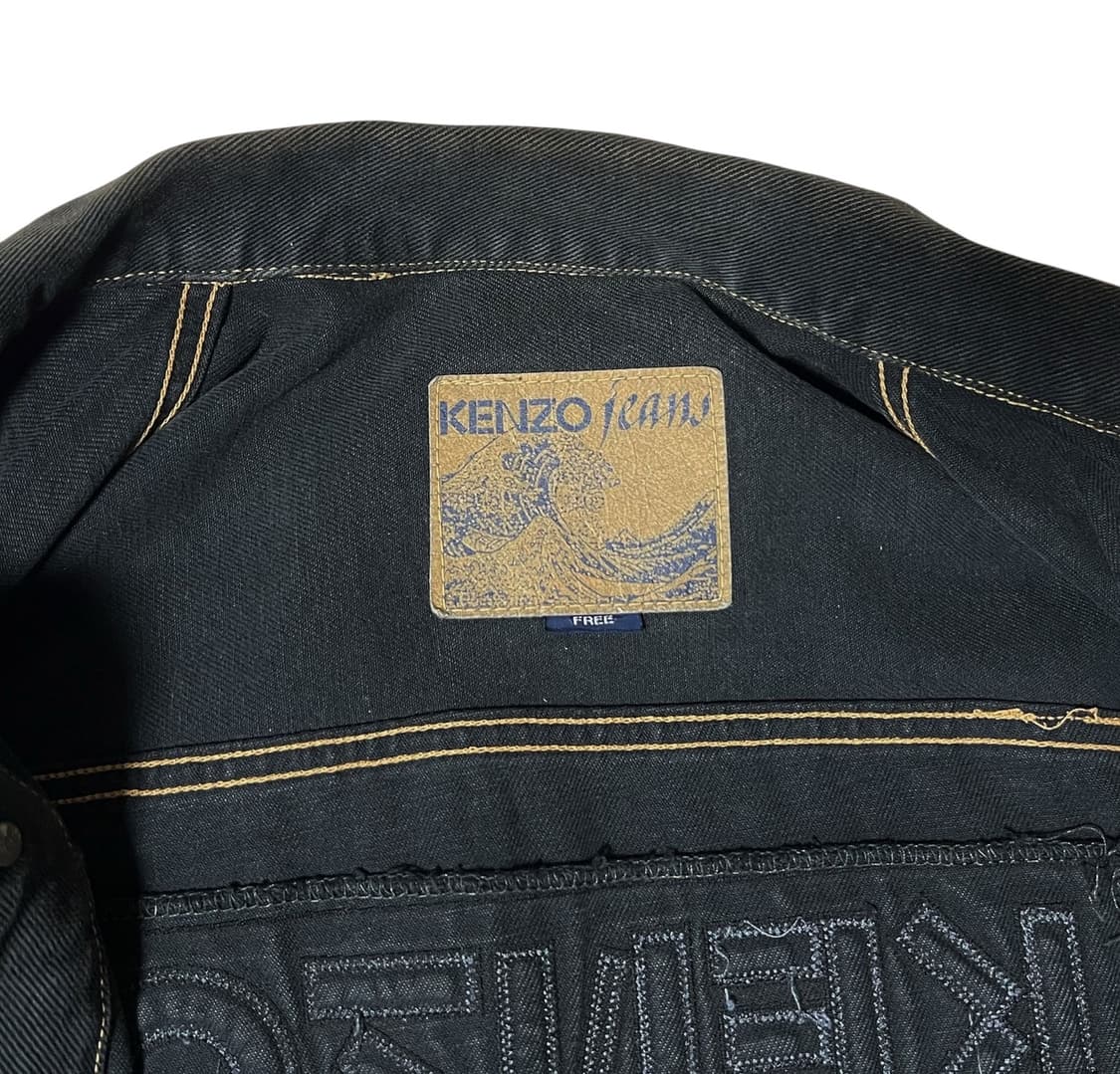 KENZO Jeans 블랙 데님 자켓 상품이미지4