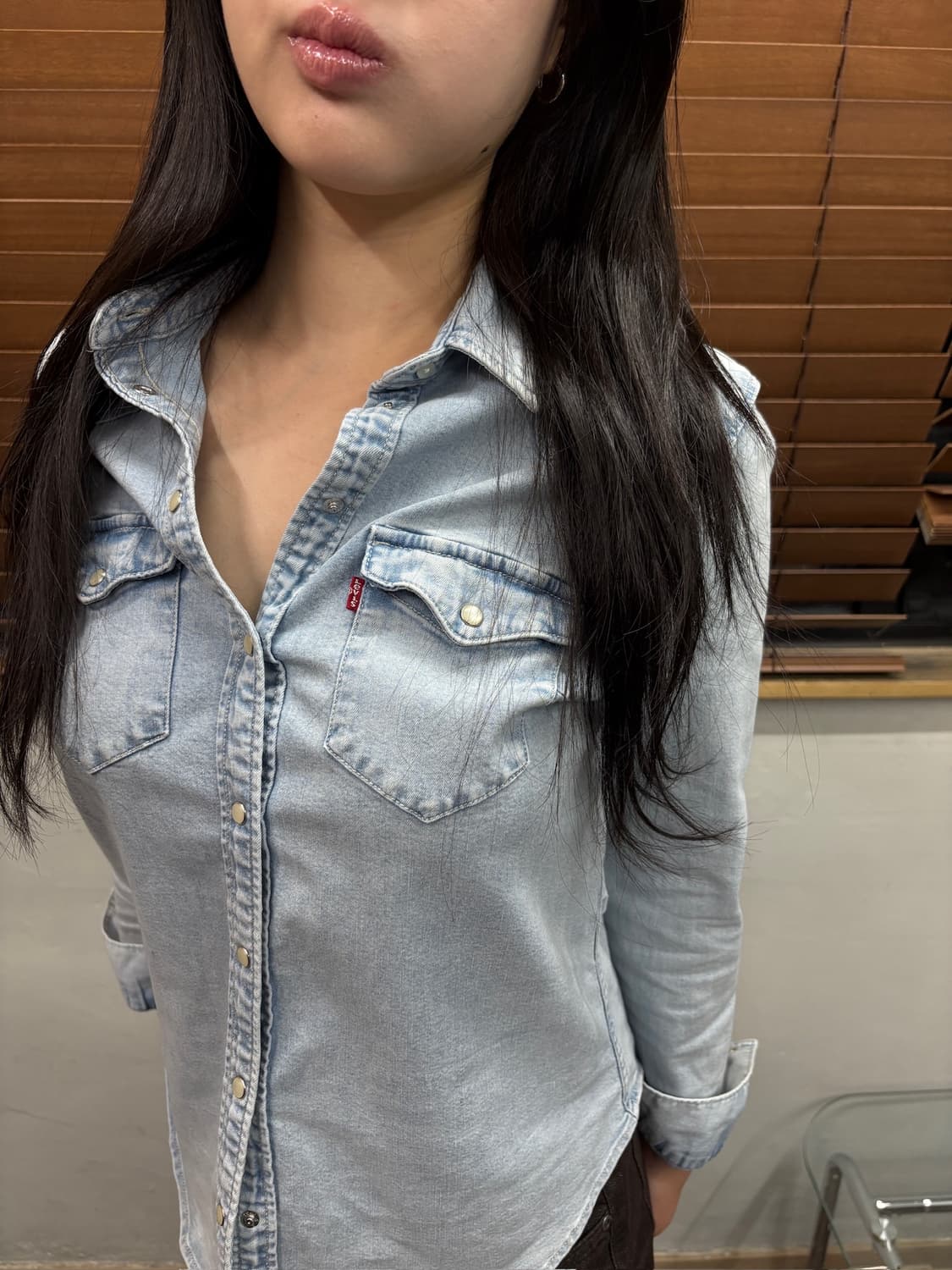 Levis 리바이스 웨스턴 데님 셔츠 상품이미지3