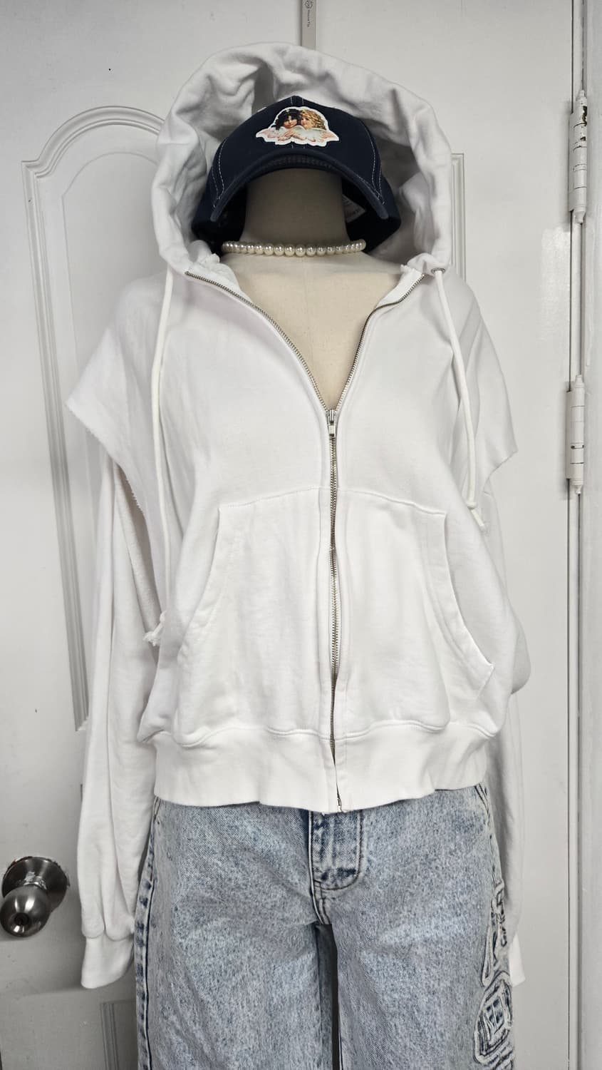 스탠드얼론 암홀컷팅 집업후디 상품이미지2