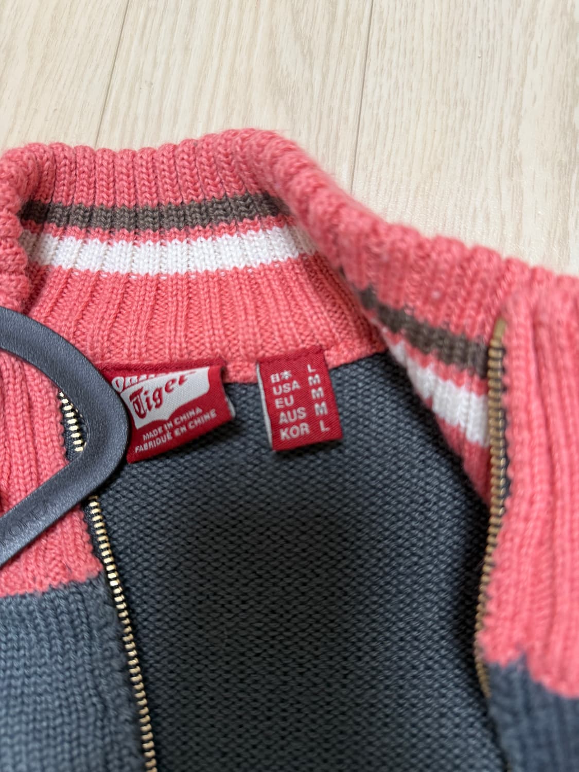 오니츠카타이거 니트집업 빈티지 상품이미지3