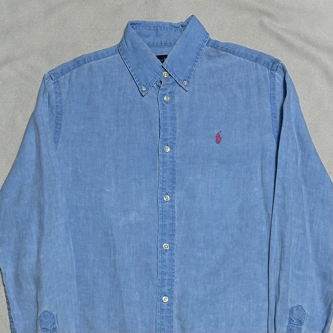 S 폴로랄프로렌 청 린넨 셔츠 상품이미지1