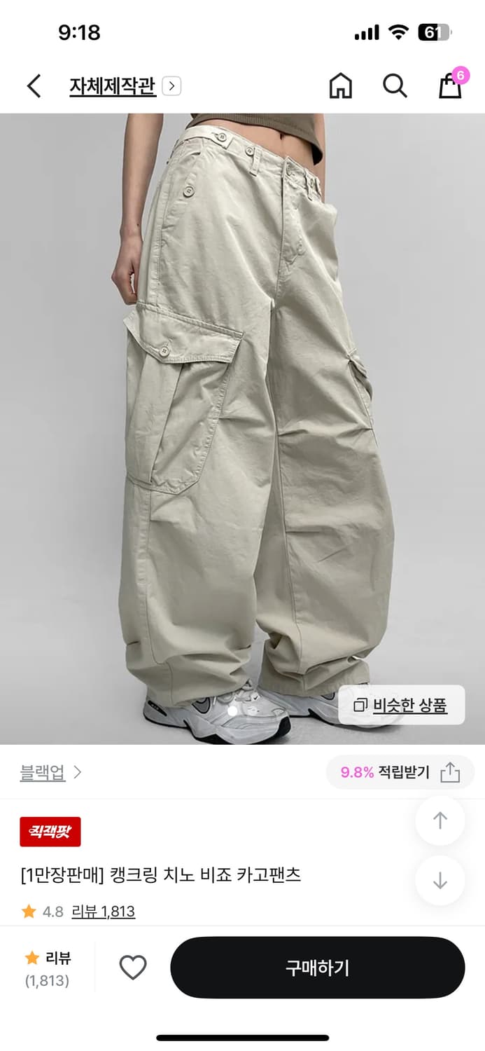 블랙업 카고팬츠 상품이미지1