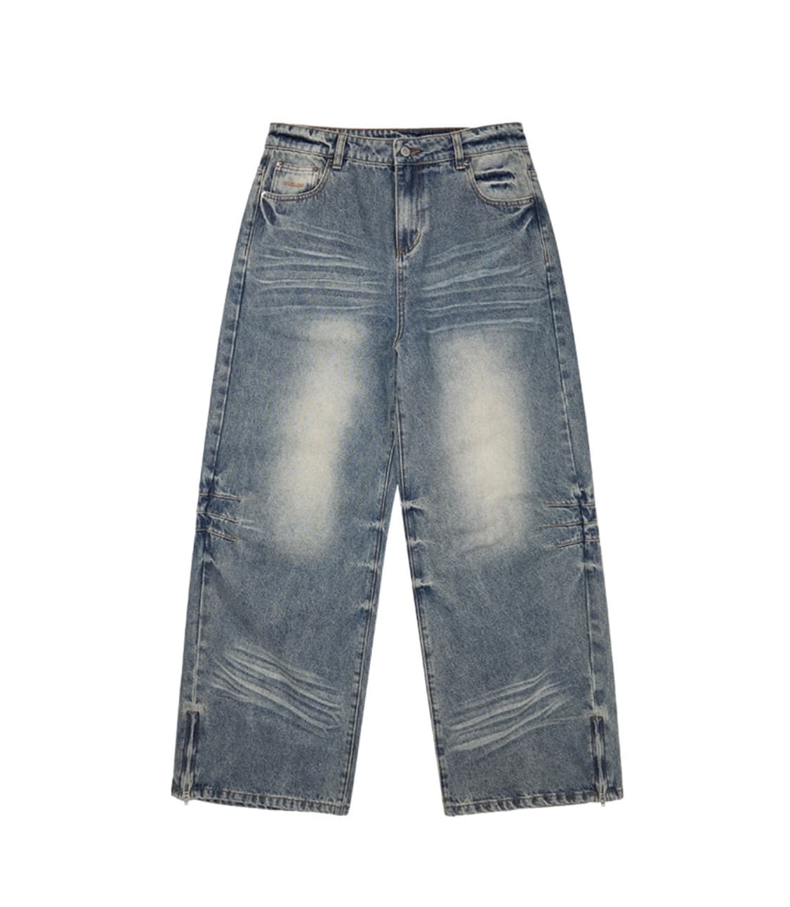 아캄 aakam washed zipper slit denim pants 상품이미지1