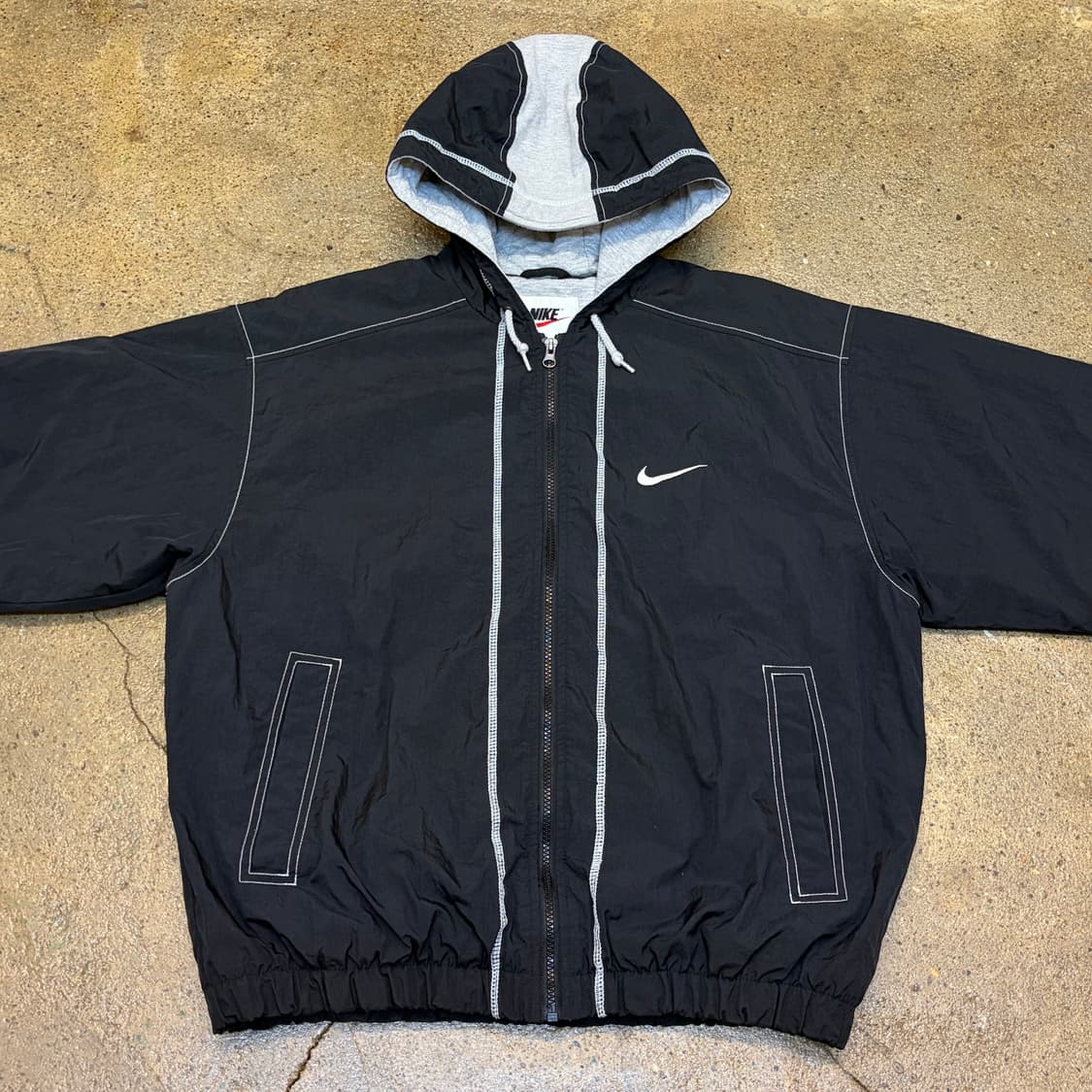 레어 90s 미국 빈티지 나이키 빅스우시 후드 패딩점퍼 상품이미지3