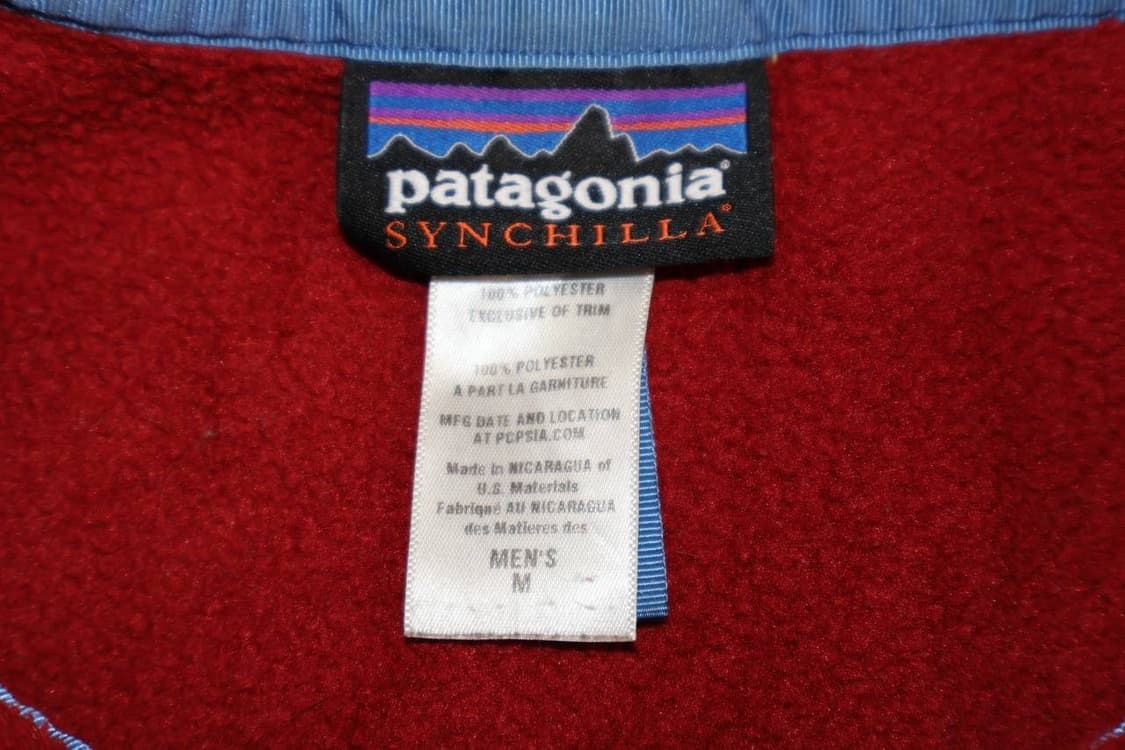 95FW 파타고니아 빈티지 신칠라 스냅-T 레드 네이비 플리스 상품이미지3