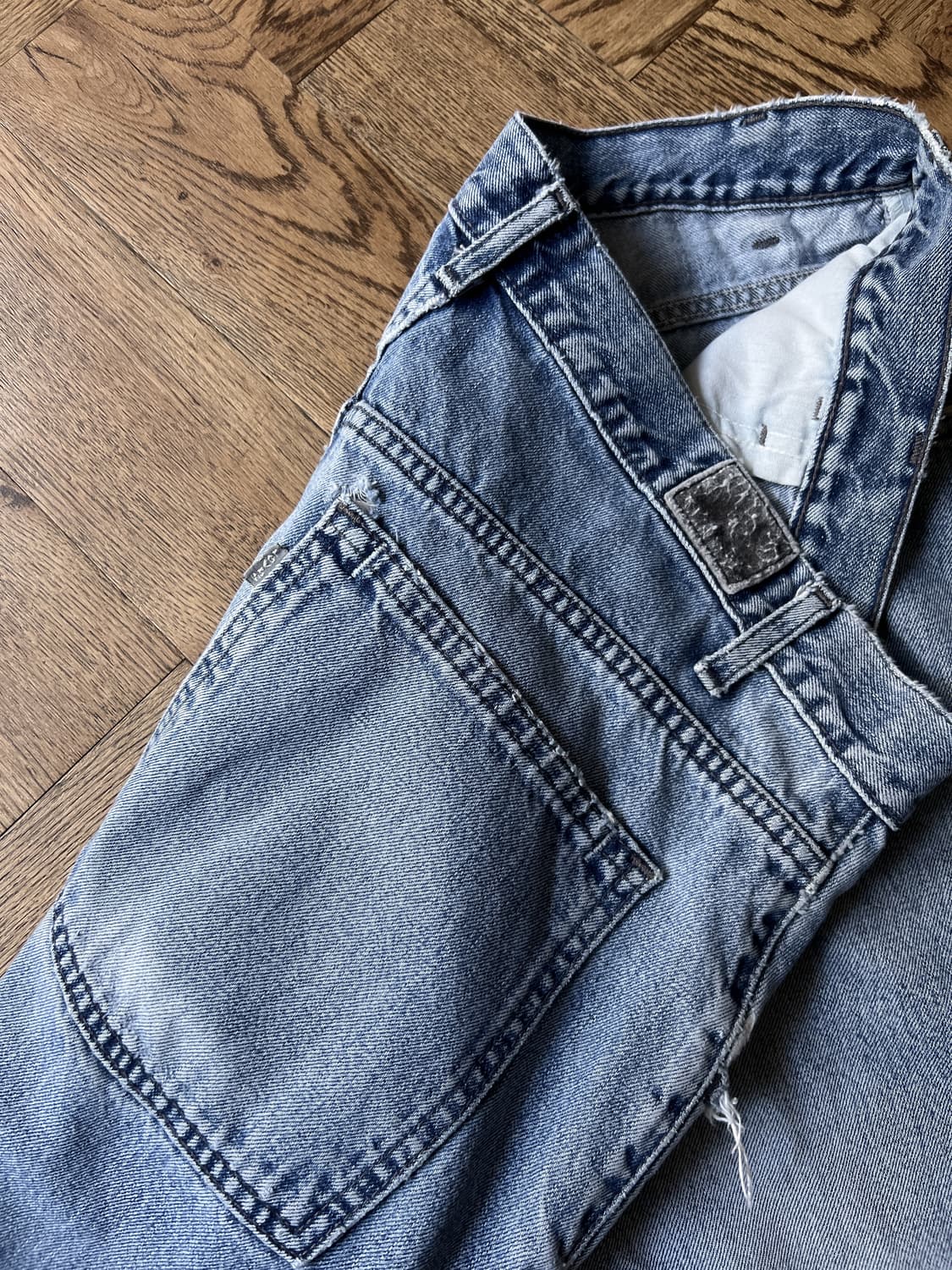 [38]00's 리바이스 USA 실버탭 와이드 배기 데님 팬츠 상품이미지7