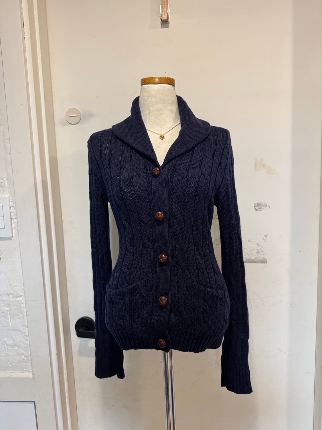 polo 폴로 케이블 숄카라 가디건 상품이미지1