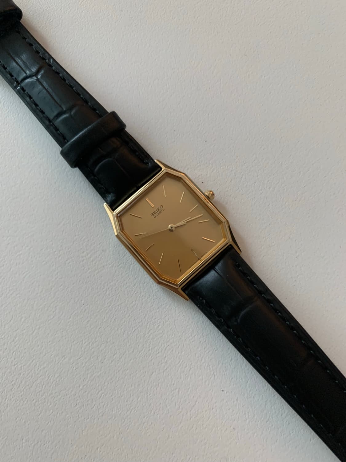 세이코 Seiko 스퀘어 쿼츠 골드  상품이미지3