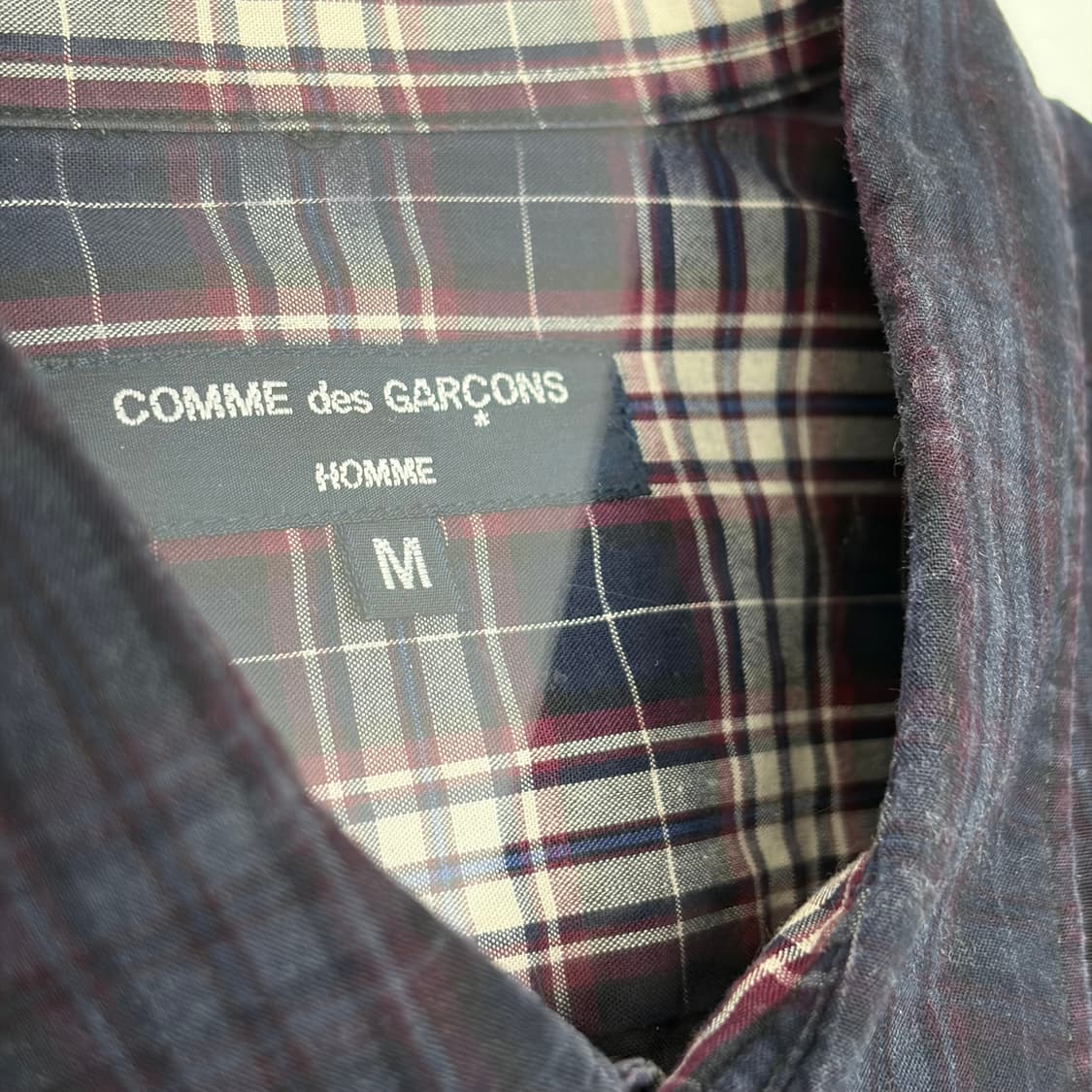 꼼데가르송 패턴 반팔 셔츠 상품이미지3