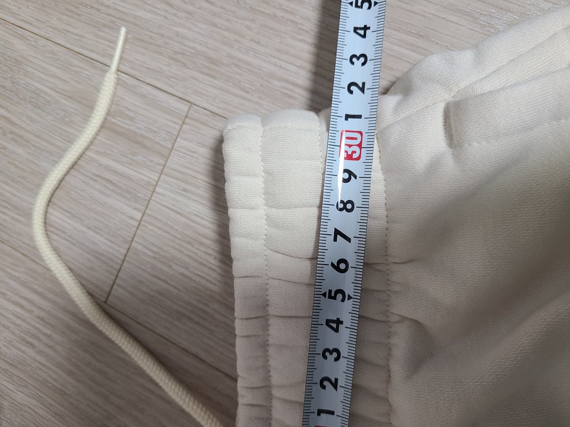 아디다스 기모 조거팬츠 아이보리 상품이미지4