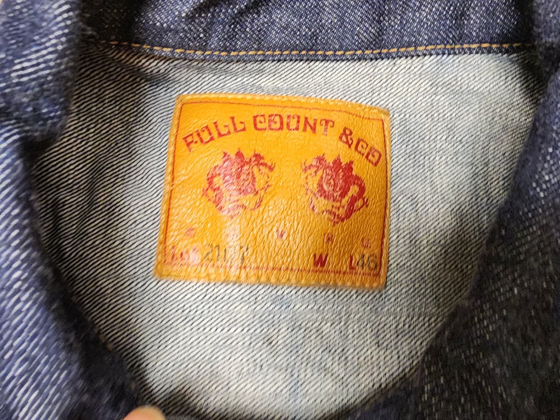 (46/105~110)(새상품)풀카운트 2107w 데님자켓 상품이미지2