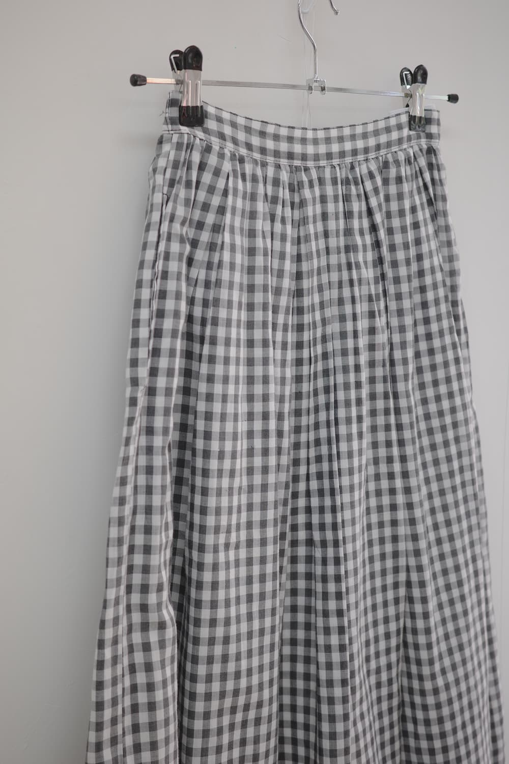 Charcoal Gobang Check Skirt 상품이미지9
