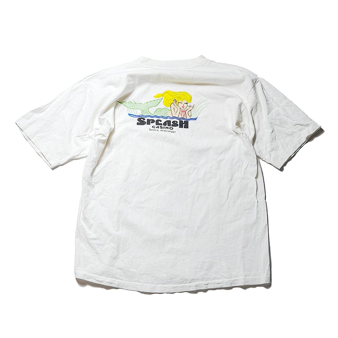 90s USA 빈티지 카지노 프린팅 싱글스티치 티셔츠 상품이미지1