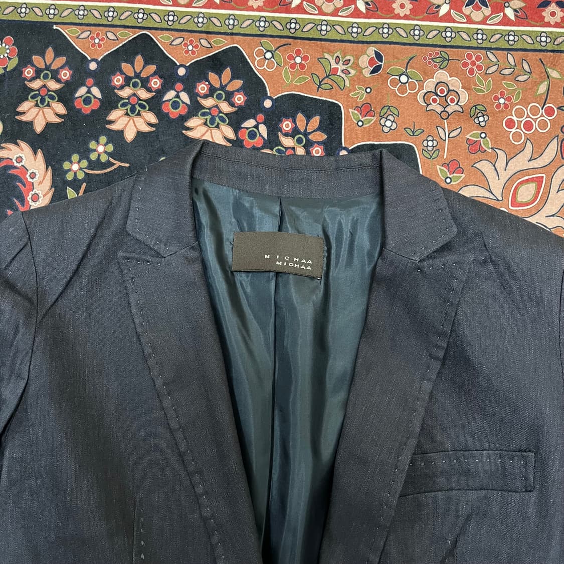 미샤 린넨 혼방 원버튼 싱글 자켓 91-103-165 상품이미지2