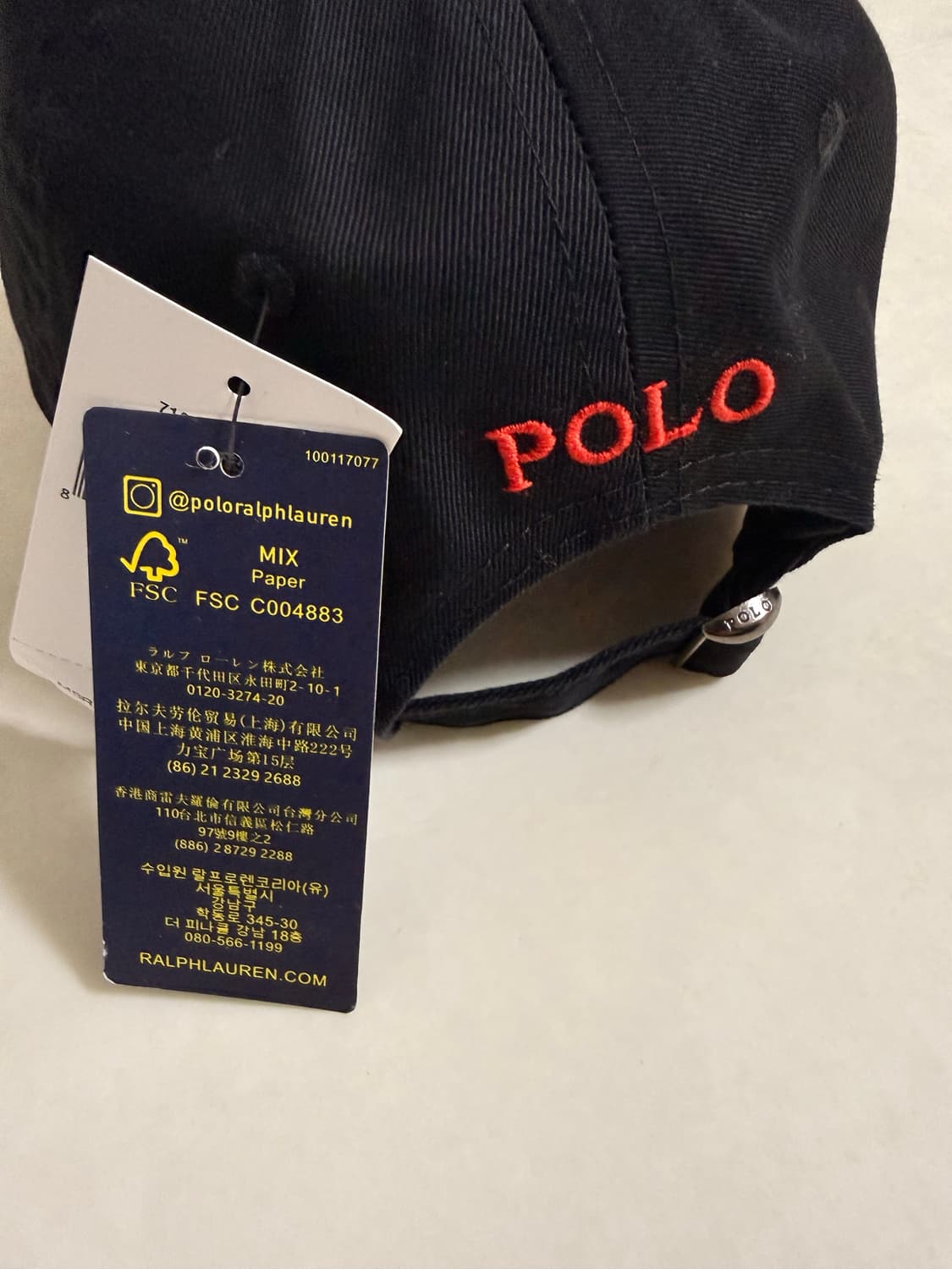 폴로 랄프로렌 모자 블랙 (새상품) 상품이미지2