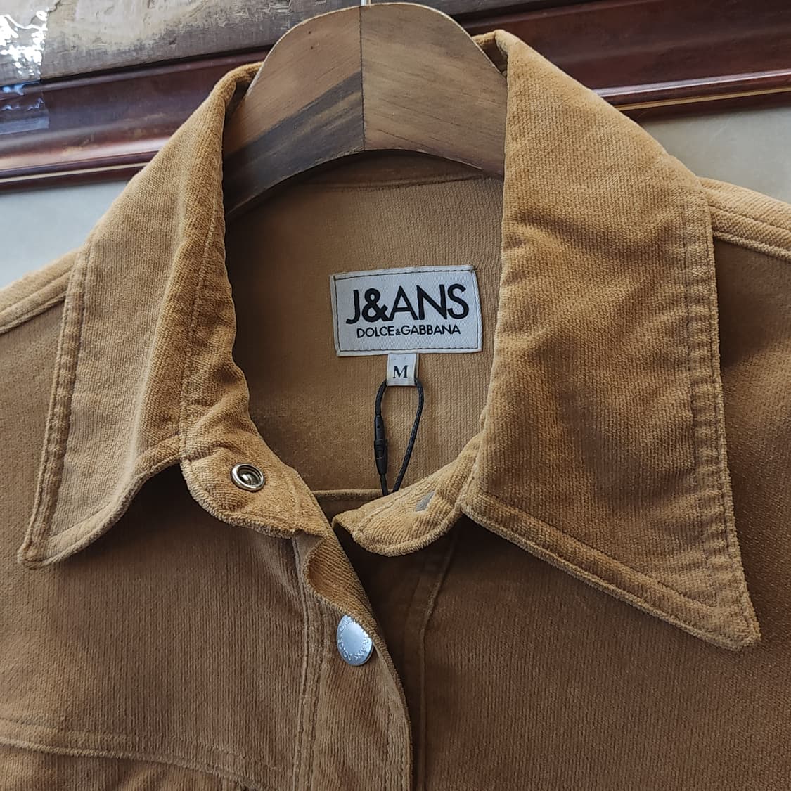 돌체앤가바나 웨스턴 자켓 벨벳 트러커 자켓 골든 브라운 m 상품이미지6
