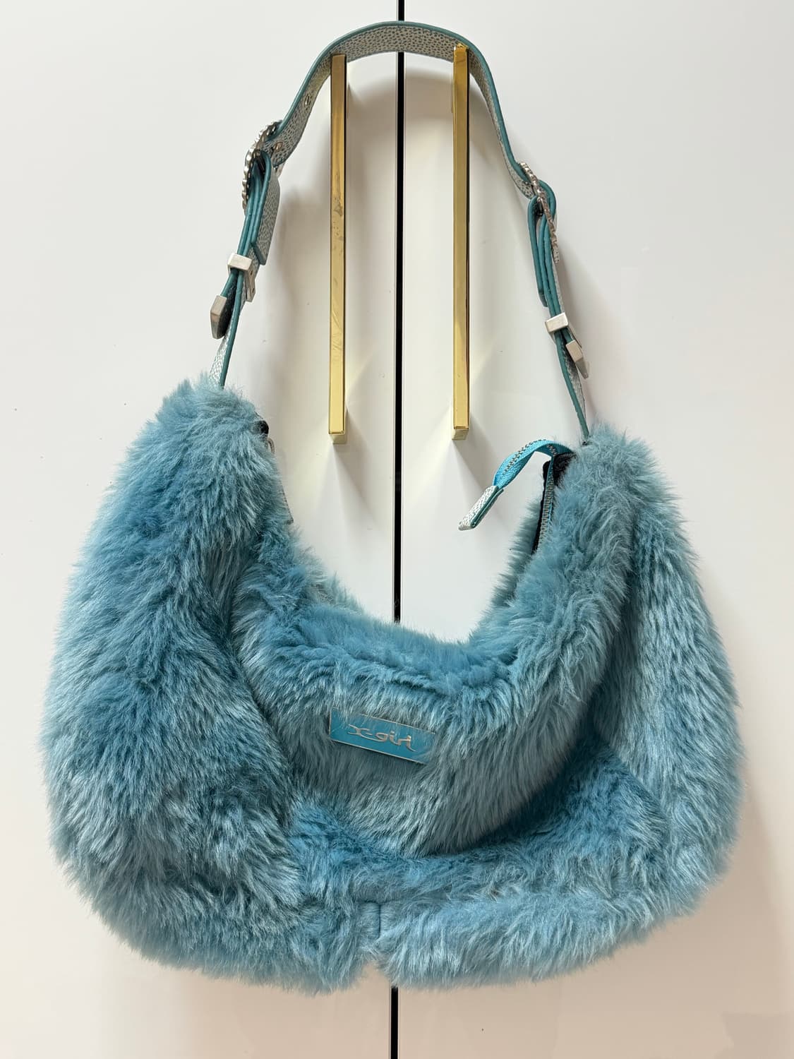 X-girl 퍼 숄더백 상품이미지1