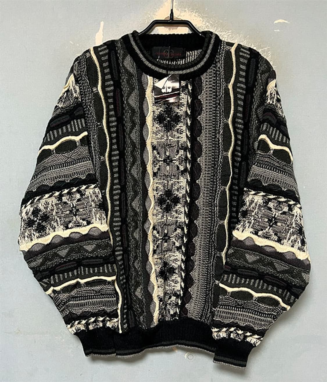 아놀드바시니 3D 케이블니트 새상품 오버핏 캐주얼 L 100 상품이미지1