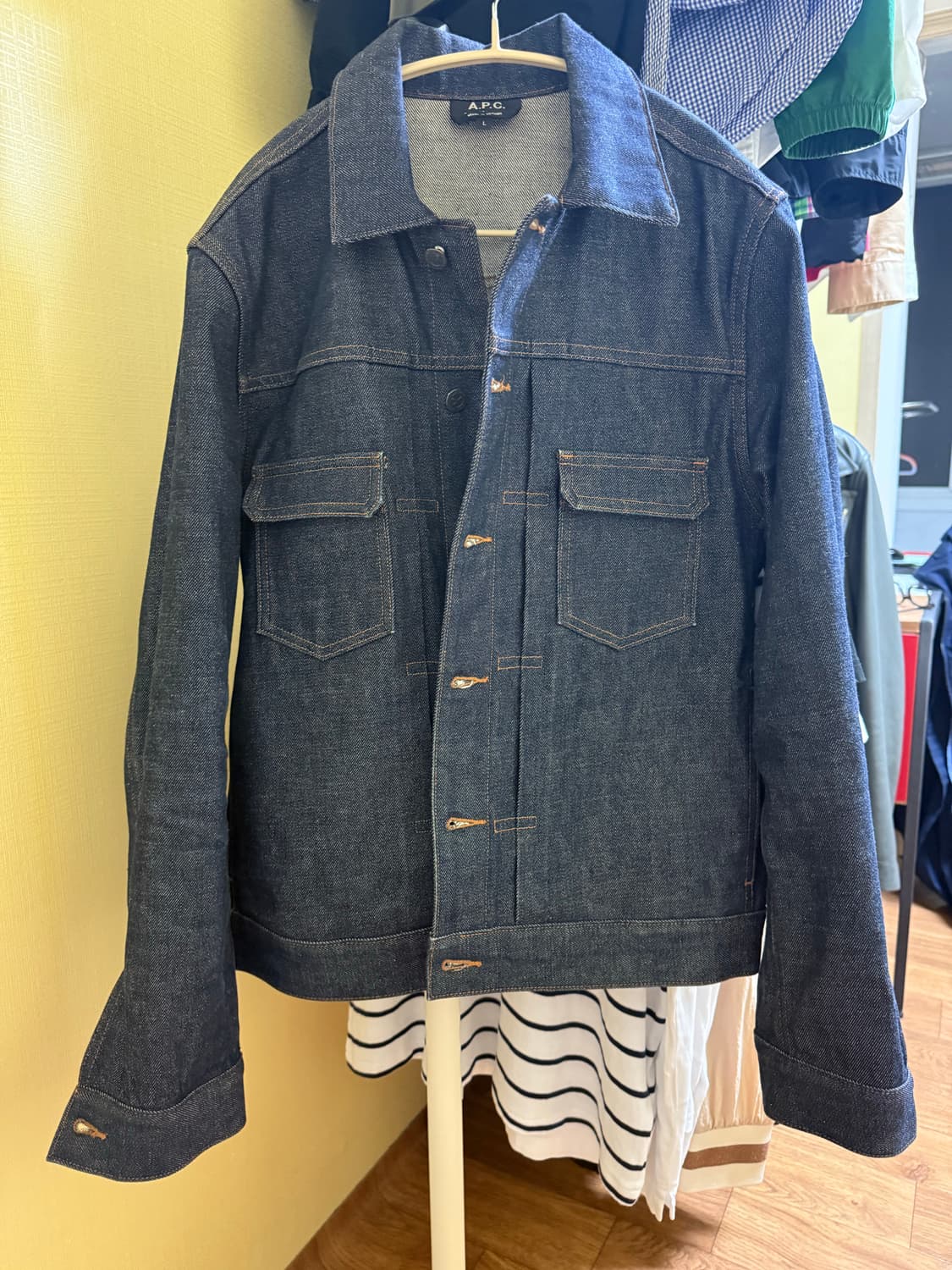 아페쎄 셀비지 데님 청자켓 상품이미지2